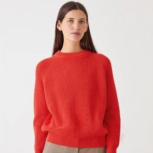 Demylee Chelsea cotton sweater, tomato red, XS